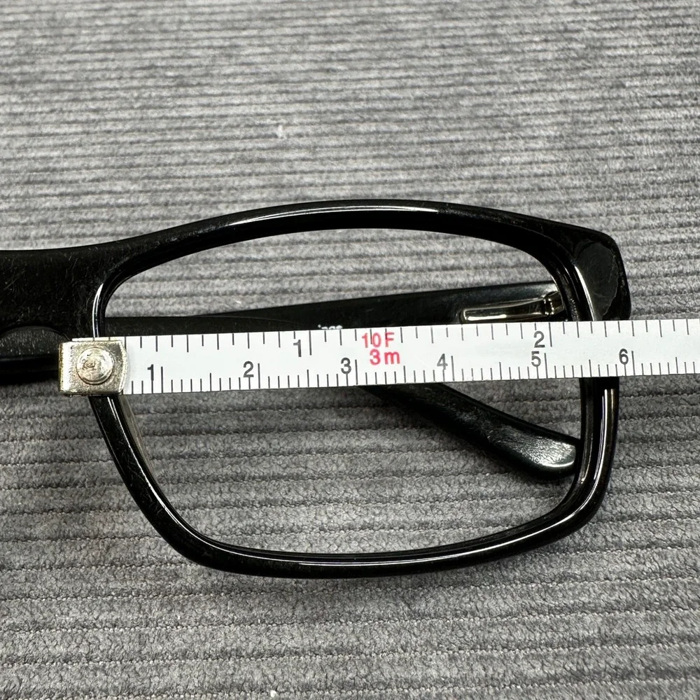 Carter Black Rectangular Y2k Eyeglasses Frames CART-17-01 56-14-135 Palm Springs